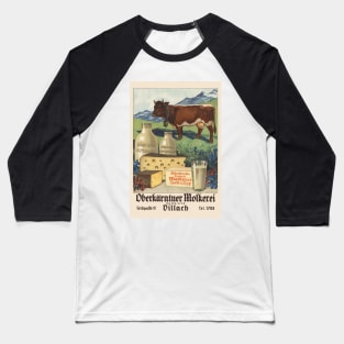 Oberkärntner Molkerei Austria Vintage Poster 1930 Baseball T-Shirt